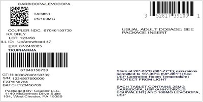 Label (Carbidopa Levodopa 25 100mg)